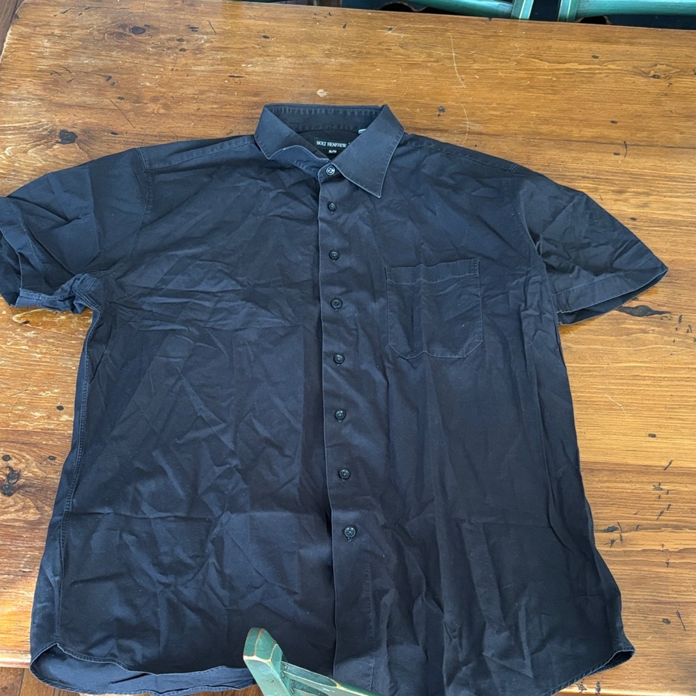 Holt Renfrew Men's Dark Button-Down Shirt